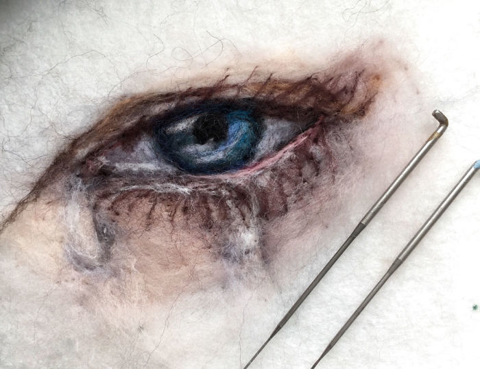 I’m "Painting" 100 Eyes In 100 Days In Wool I’m "Painting" 100 Eyes In 100 Days In Wool