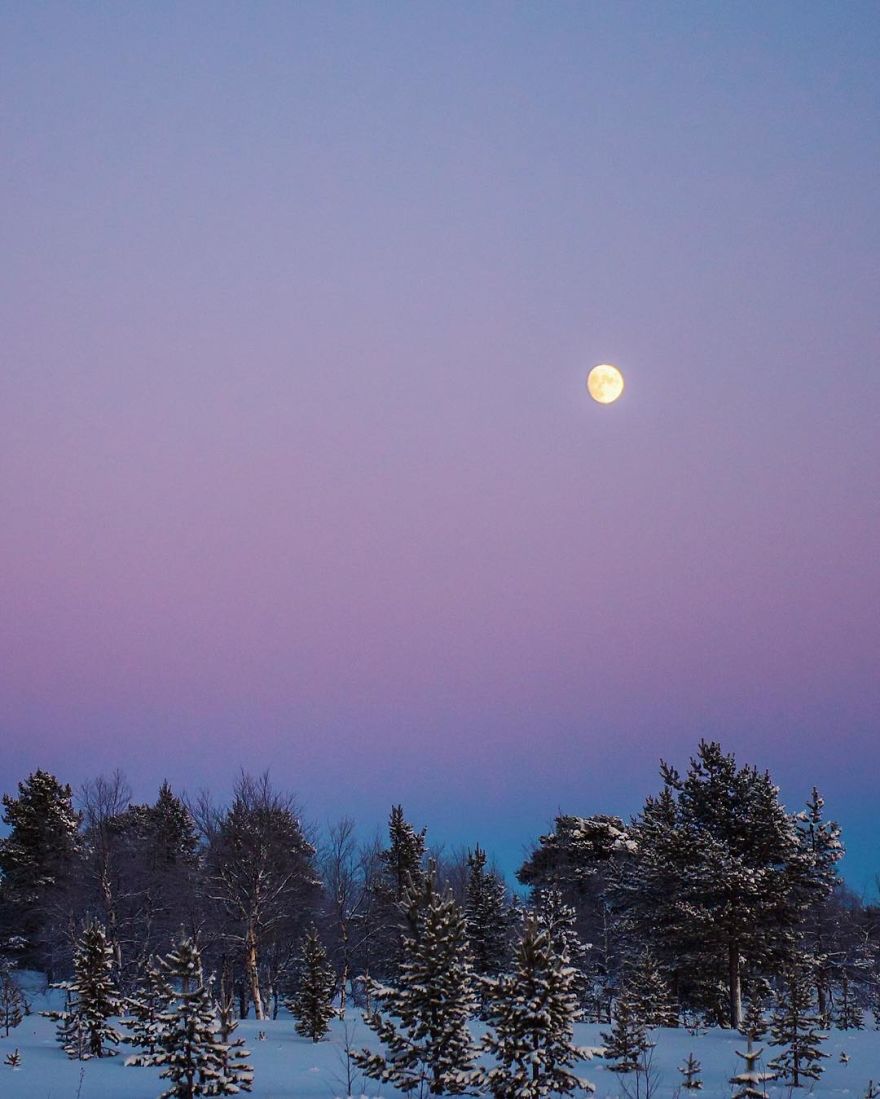 Japanese Photographer Captured Beautiful Winter Lights Of Finland