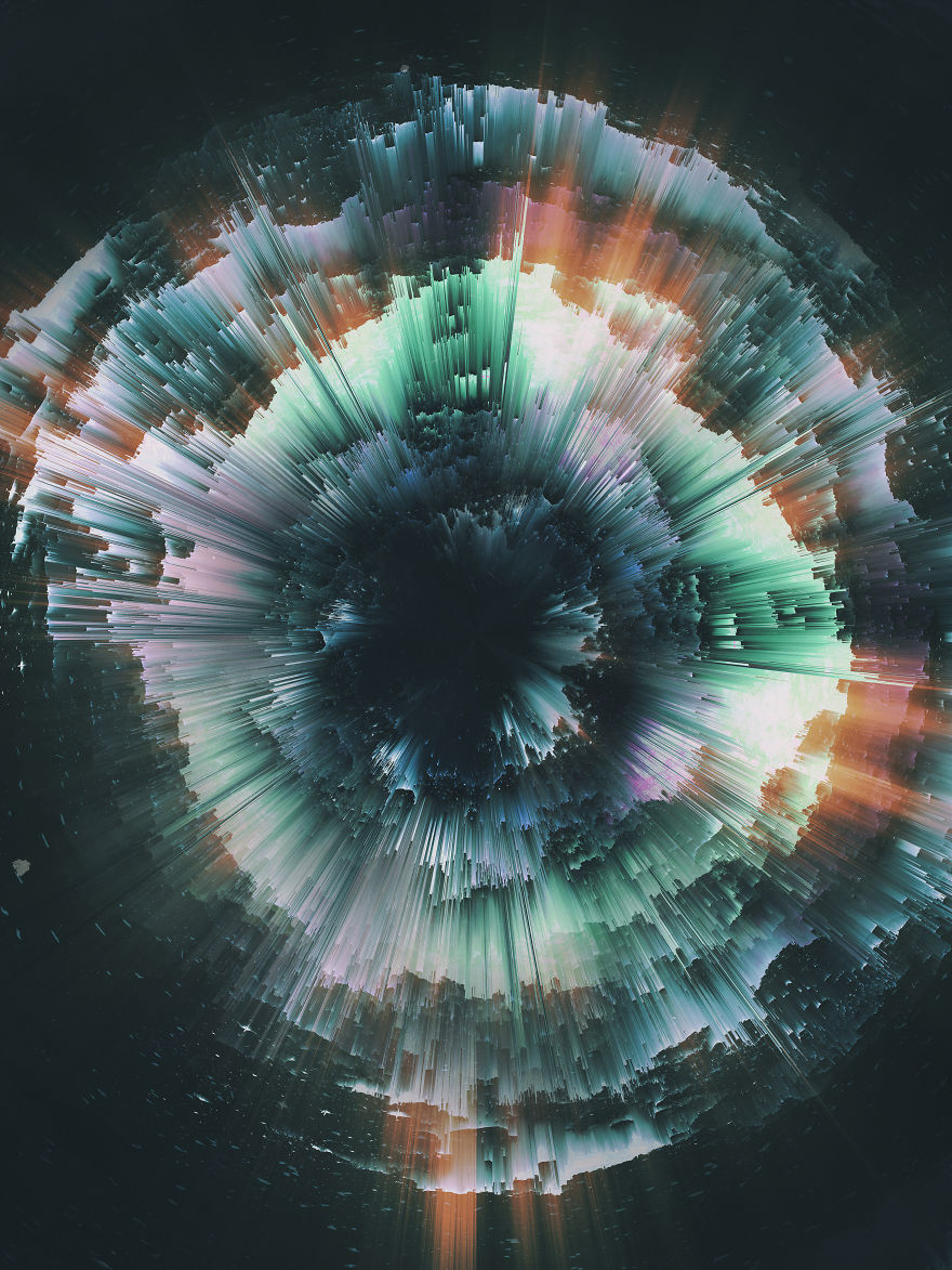 I Create Colorful Abstract Images That Look Like Celestial Dreams