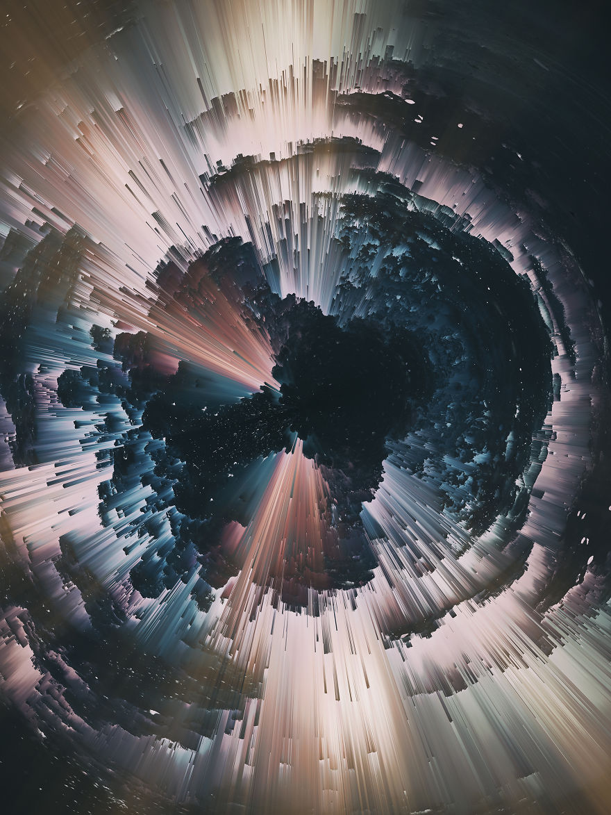 I Create Colorful Abstract Images That Look Like Celestial Dreams