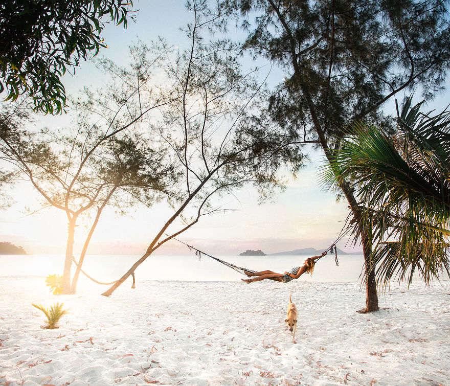 Early Mornings In Koh Rong Island With My Favourite Dog