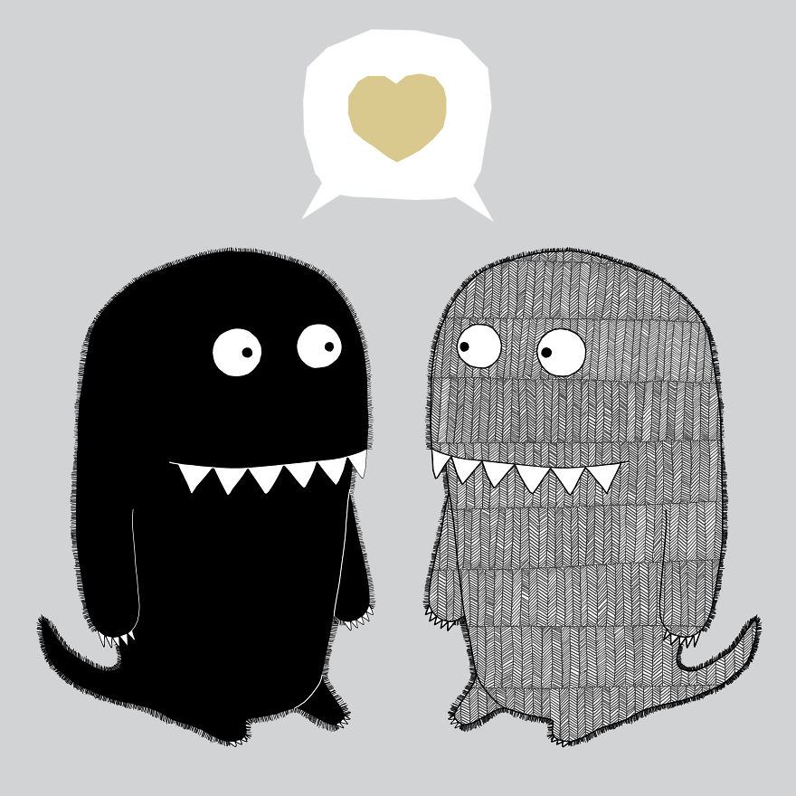 Monsters, Bunnies, And Other Characters Together In This Little Friday Universe