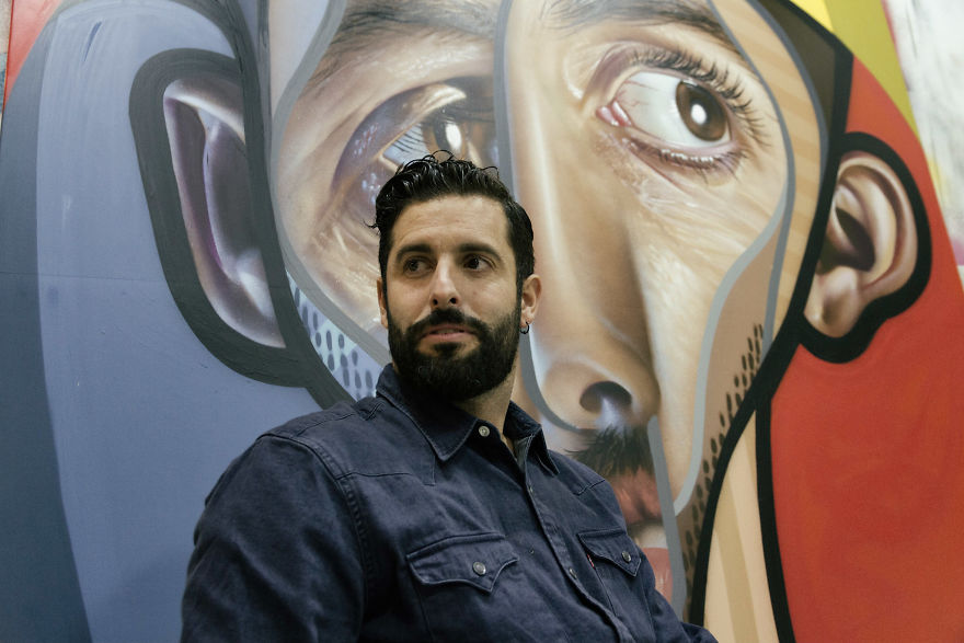 Spanish Artist Creates Picasso-Inspired Murals Combining Cubism With Realism
