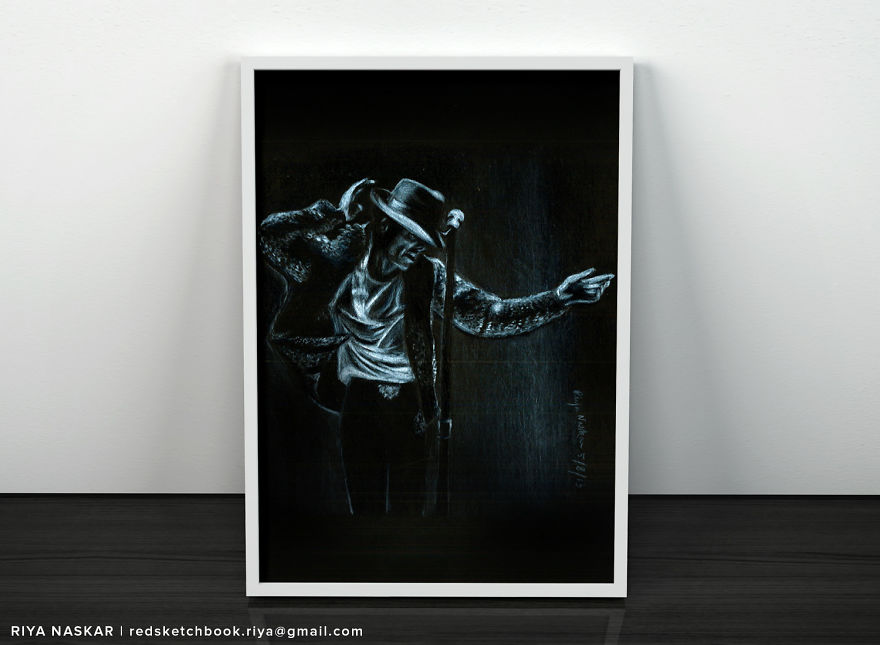 I Make Realistic Celebrity Portraits On Colored Papers