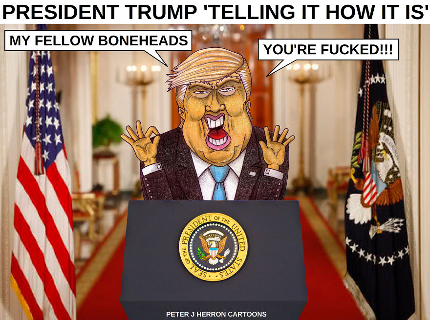 On Inauguration Day This Scottish Cartoonist Post All Of His Cartoons On The American Election Process And The Likely Outcome Once Trump Takes Office.....and Its Hilarious!!!