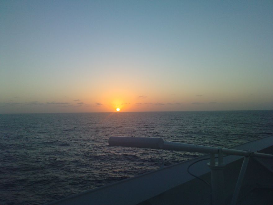Sunset Photos I've Made While Working On Board A Cruise Ship