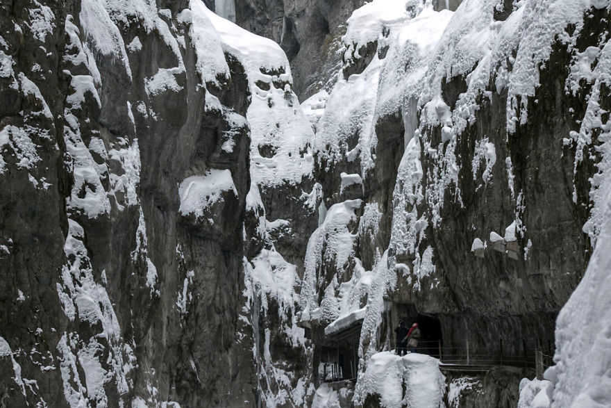 My Walk Through The Beautiful Frozen Partnachgorge