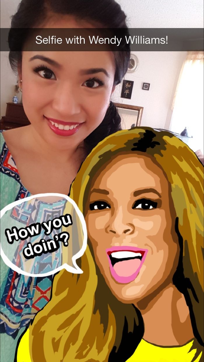 I Take Selfies With Celebrities Using Snapchat Drawing Tools