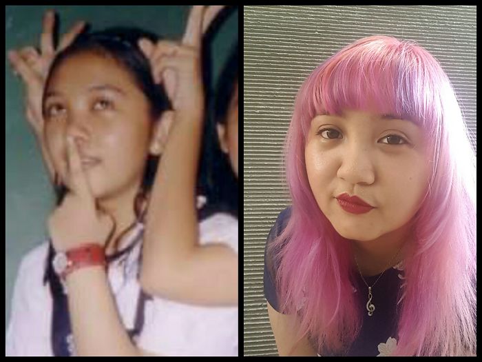 L: My Frail, Weird 16 Year-old Self/ R: My Still-weird 28 Year-old Self :p