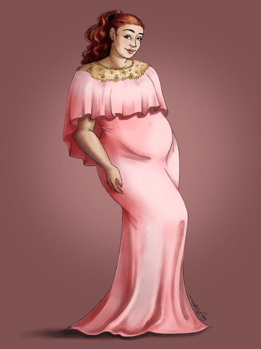 I Create Plus Size Fashion Illustrations