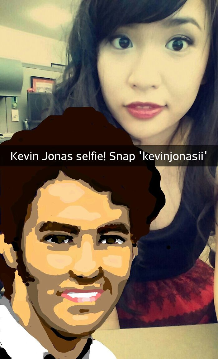 I Take Selfies With Celebrities Using Snapchat Drawing Tools