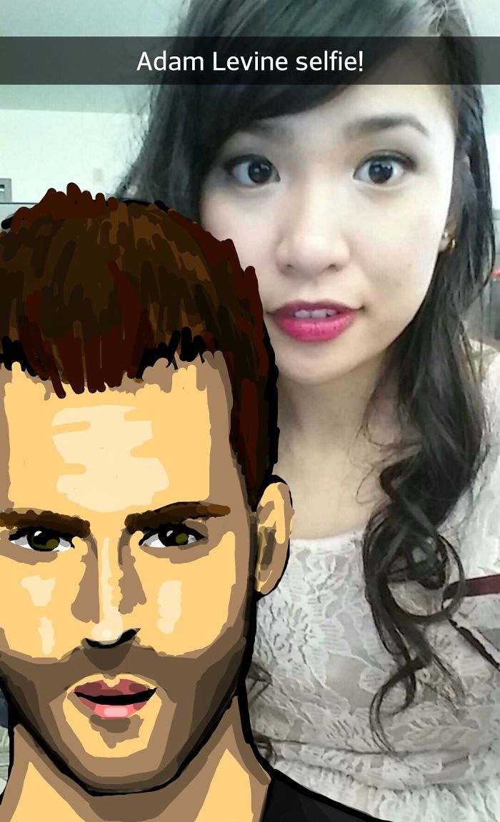 I Take Selfies With Celebrities Using Snapchat Drawing Tools