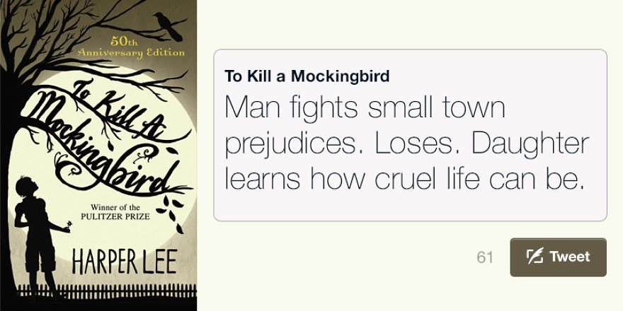 America’s Best Novels In 140 Characters Or Less