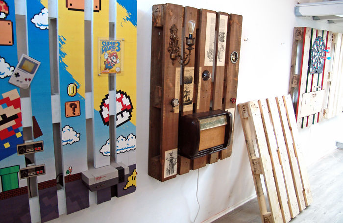 I Transformed Pallets Into A Functional Wall Decoration