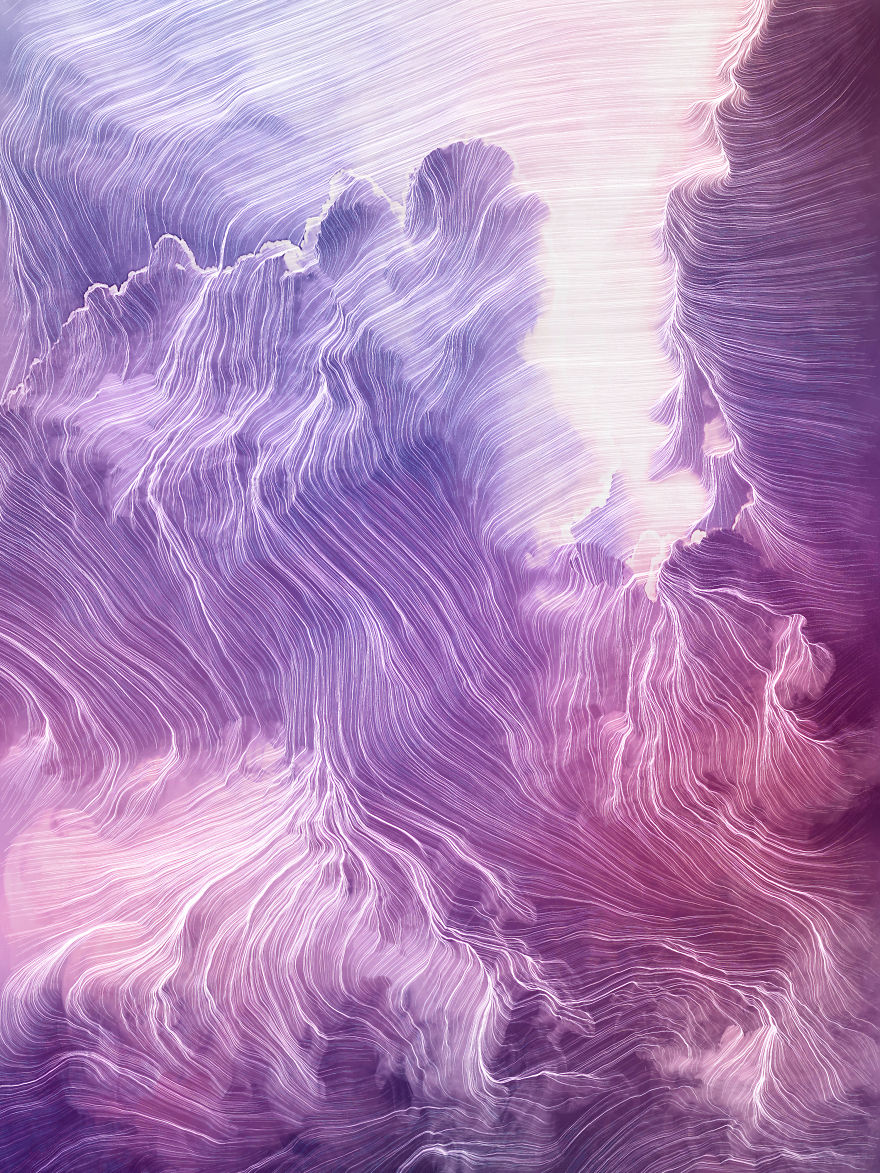 I Create Colorful Abstract Images That Look Like Celestial Dreams