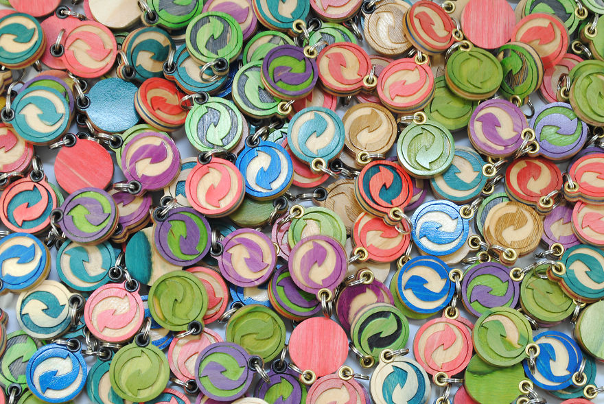 Keychains Out Of Recycled Skateboards