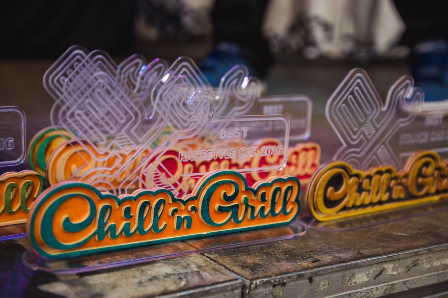 Trophies Out Of Recycled Skateboards