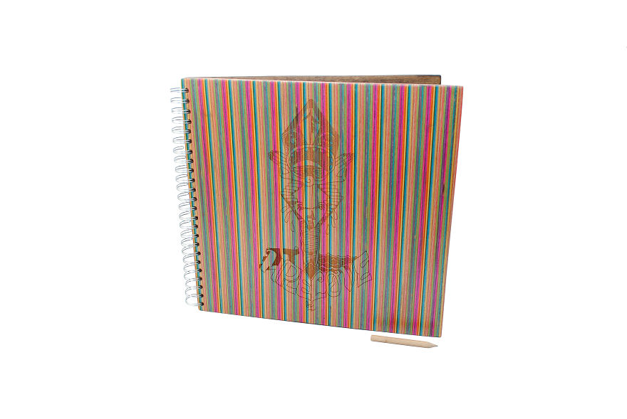 Book Cover Out Of Recycled Skateboards