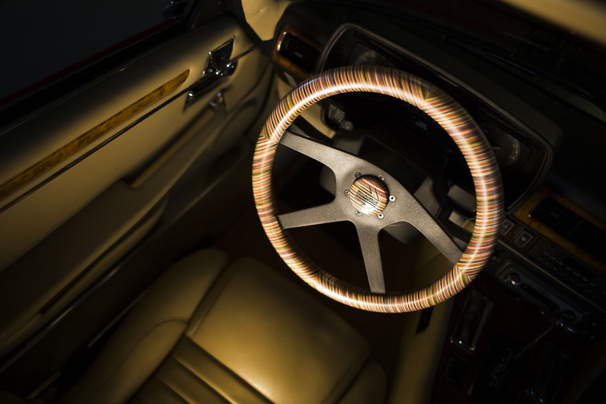 Steering Wheel Out Of Recycled Skateboards