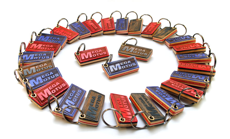 Keychains Out Of Recycled Skateboards