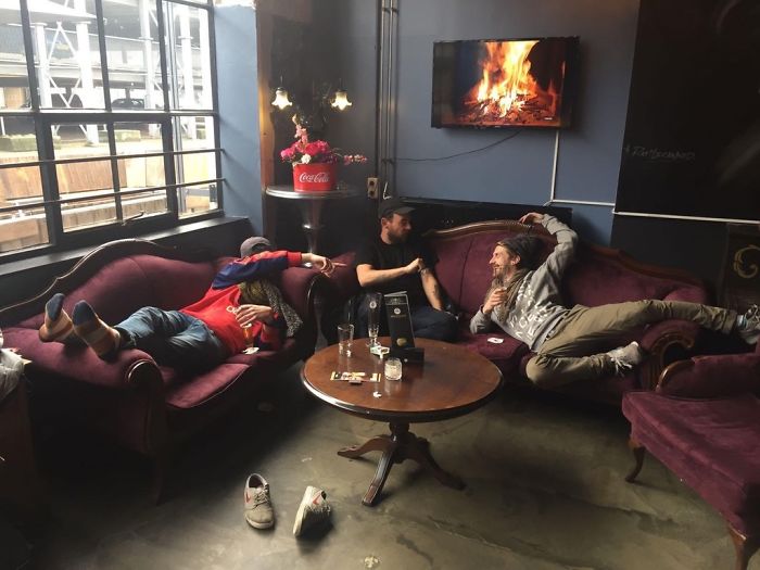 These Guys Still Drinking In The Hotel Lobby At 10am