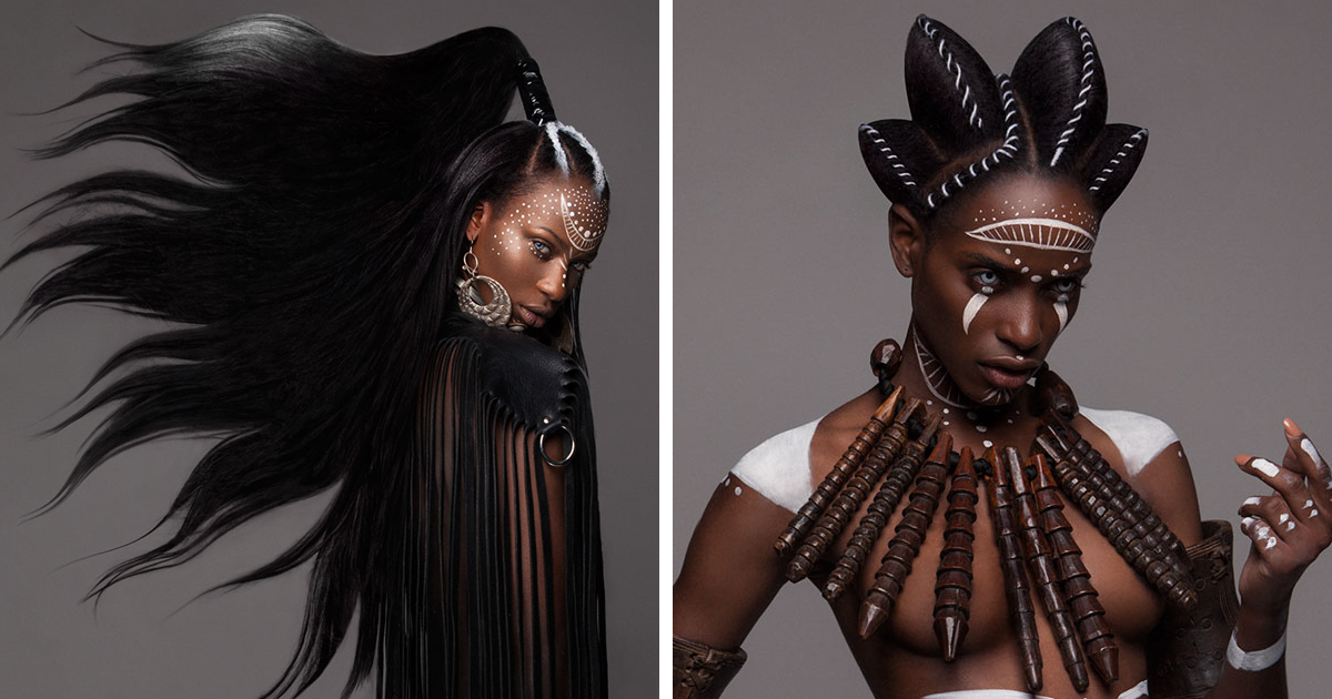 Premios British Hair 2016: Quedó finalista esta colección afro que es un precioso tributo moderno a la cultura africana