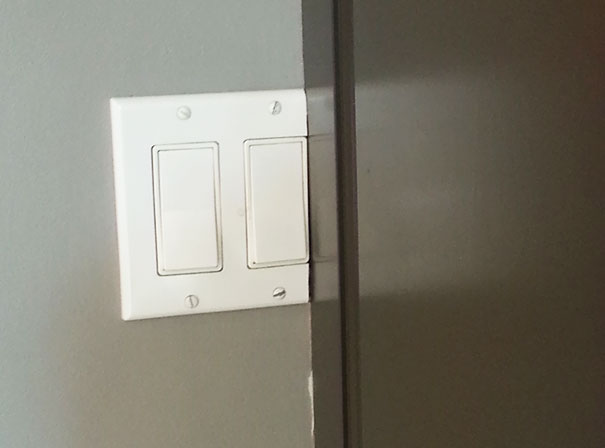 This Miscalculated Light Switch Placement