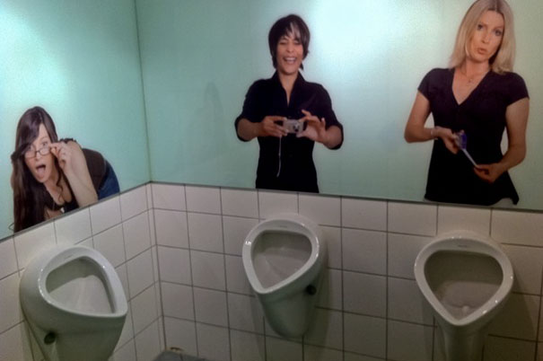 Being A Girl, I Can't Say For Sure, But I Feel Like This Would Be An Uncomfortable Place To Pee