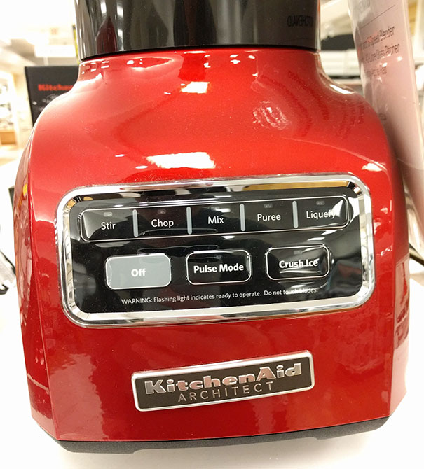 The Logo For This Blender Isn't Even On Straight