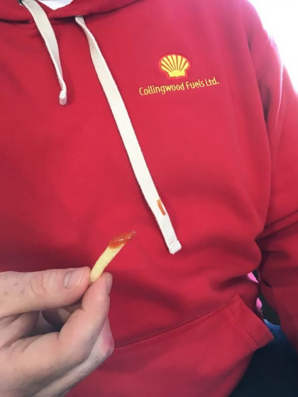 Of All The Places The Ketchup Could Drop