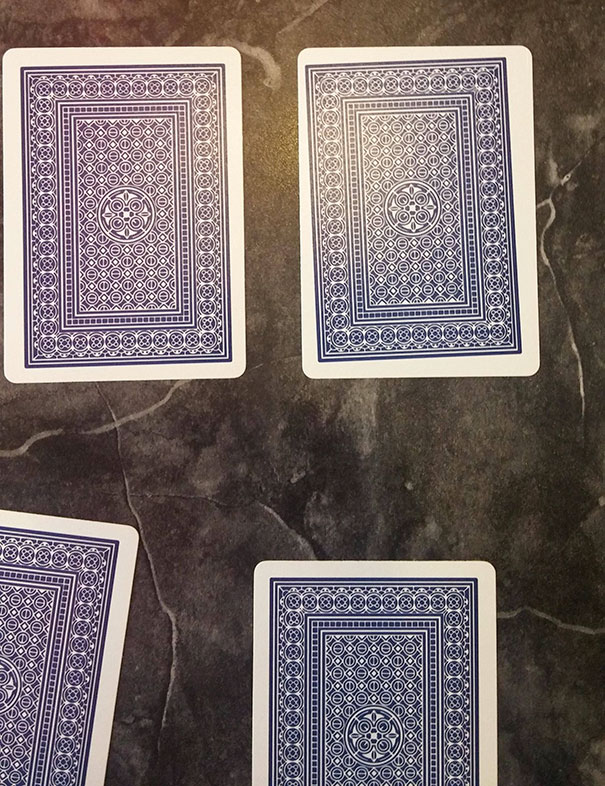 This Playing Card Print Is Off-Center