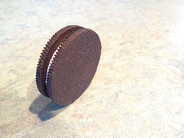 This Bottom Of This Oreo Was Facing The Wrong Way