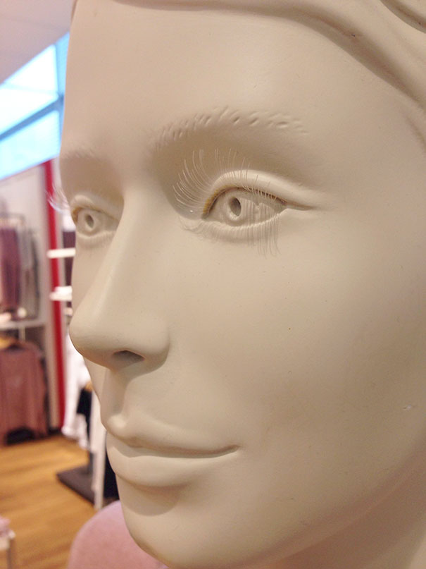 This Mannequin Has Eyelashes