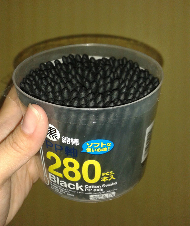 These Cotton Swabs Are Completely Black