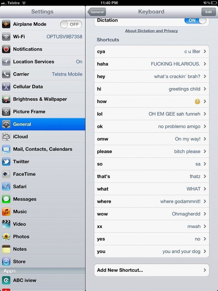 While Typing An Email To My Boss, I Realised My Brother Made A Few Amendments To My Shortcuts