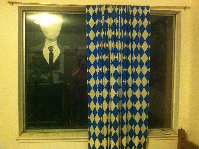 My Brother Taped This Outside My Bedroom Window, Just Above My Bed. Needless To Say, I Flipped My Shit When I Walked In