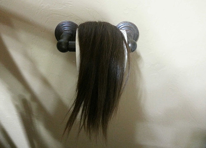 My Sister Recently Cut Off About A Foot Of Hair. She Knows It Creeps Me Out, Shampoos It Regularly, And Places It Around The House