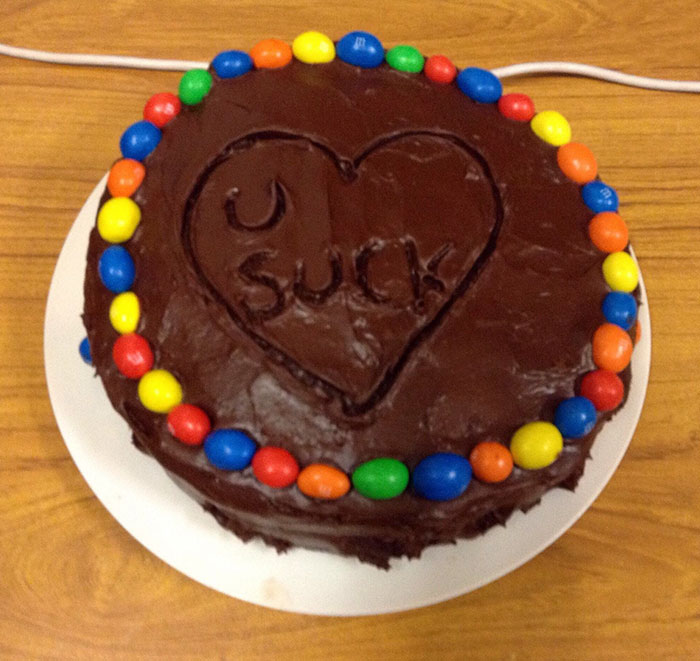 I Came Home From Uni For The Weekend, My Little Sister Had Baked Me A Cake