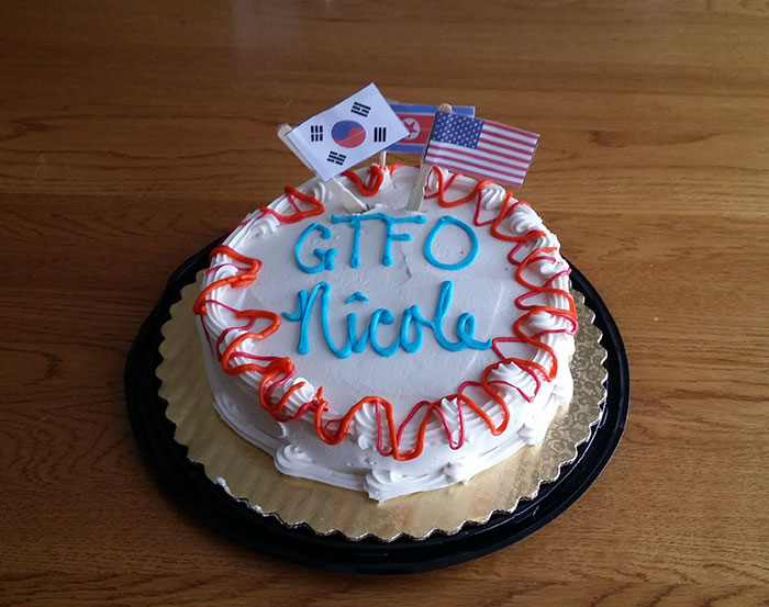 My Sister Is Moving To South Korea To Teach English For A Year, This Is Her Going Away Cake