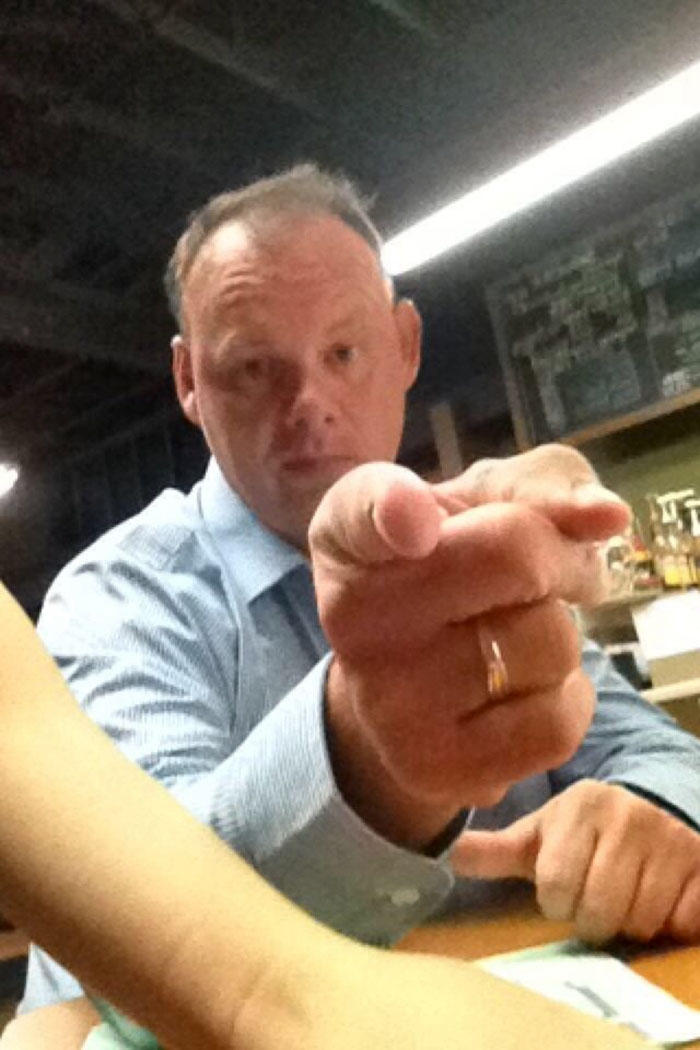 So I Send My Sister A Snapchat Of A Party I Had When My Parents Were Gone. She Sent Me This Back. (It's My Dad)