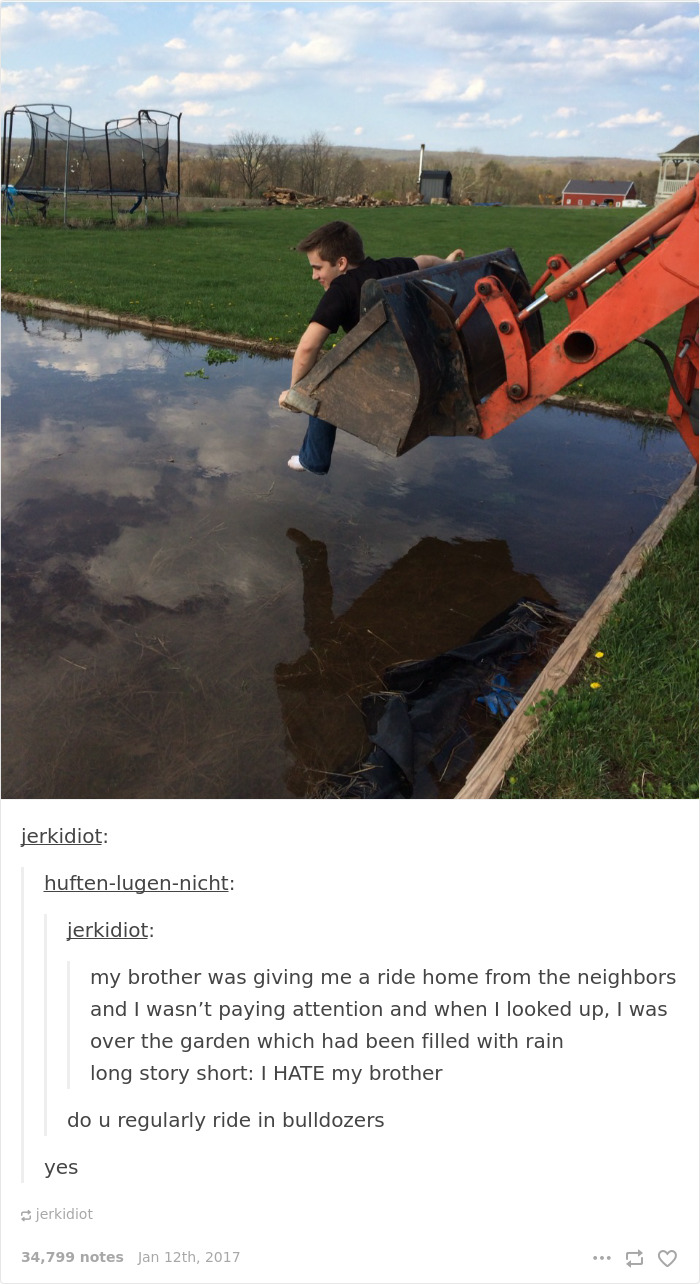 My Brother Was Giving Me A Ride Home From The Neighbors