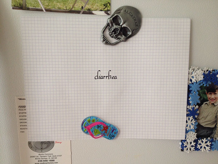 My Brother Recently Picked Up Calligraphy As A Summer Hobby. This Is What I Found On Our Fridge When I Woke Up