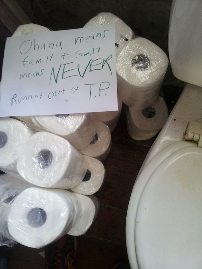 Me And My Brother Live Together And We Got Into A Huge Fight About Who Should Buy Toilet Paper. I Found This The Next Morning