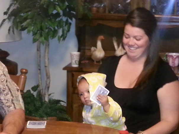 My Friend's Kid Has An Amazing Poker Face