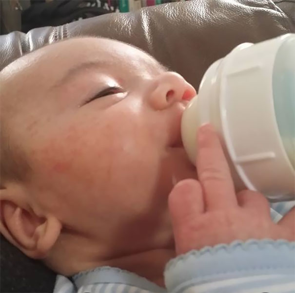 Baby's Flipping The Bird