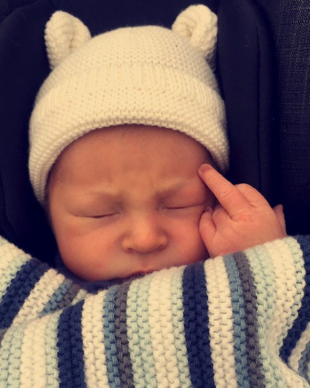 Jax Was A Badass Newborn