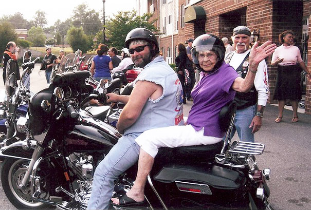 Here Is A Pic Of How My 92 Year Old Grandma Spent Her Birthday Last Year