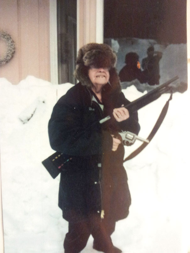 Grandma Just Turned 91. Badass Achievement Unlocked. Elanor, Protecting Murica For Almost A Century!