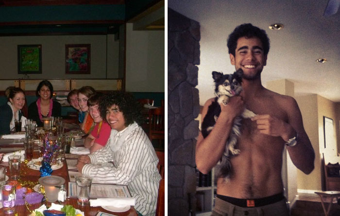 Chubby Kid With Afro Vs. After