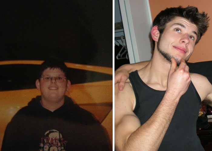 First Pic (fat One) Grade 9. Second Is First Year University